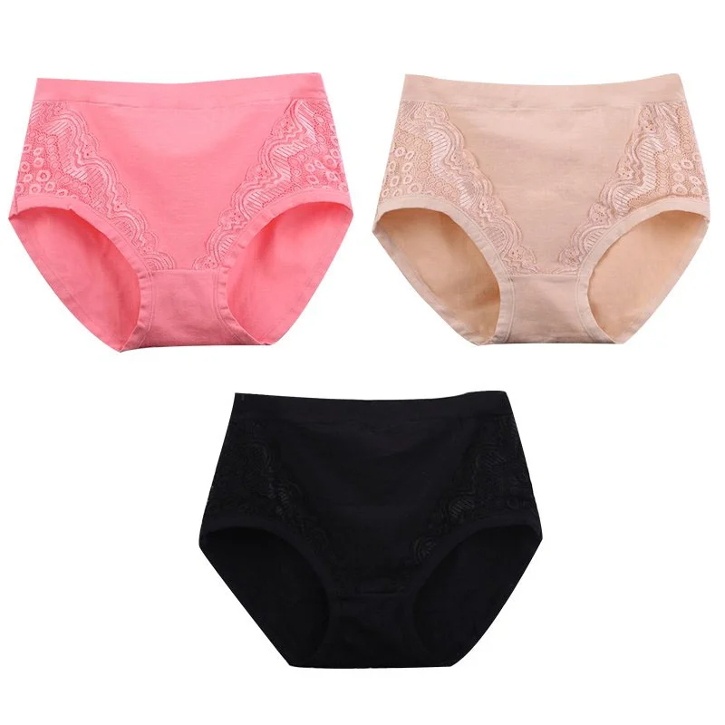 Viagebra 2022 Newest Plus Size Leakproof Lace Cotton Panties 6XL