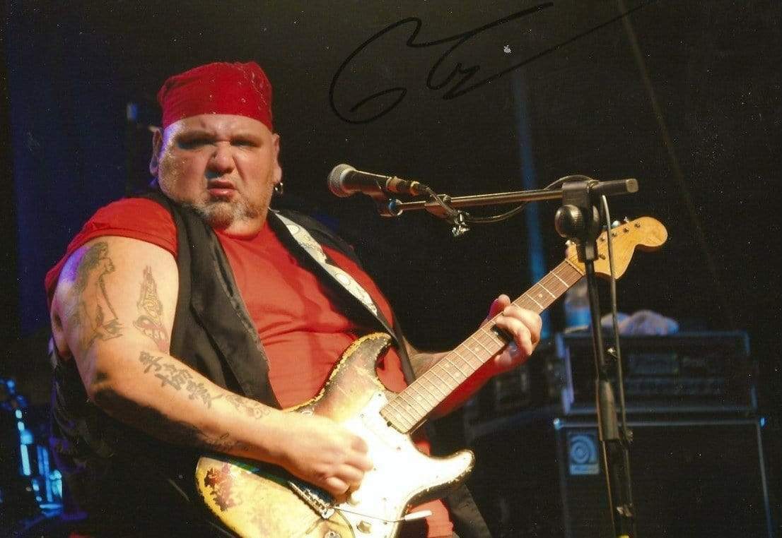 Popa Chubby SINGER and GUITARIST autograph, In-Person signed Photo Poster painting