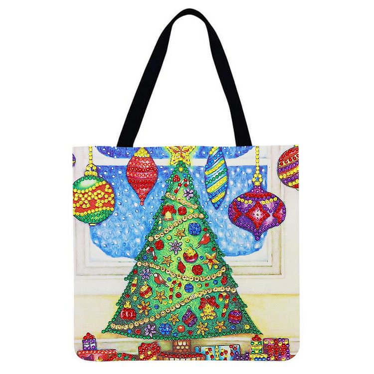 christmas tree Printed Shoulder Shopping Bag Casual Large Tote Handbag