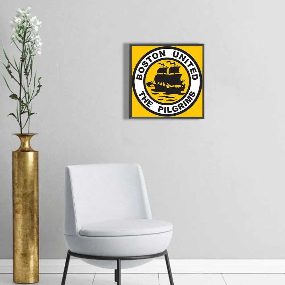 Full Round Diamond Painting 30*30cm - Boston United Fc Football Team