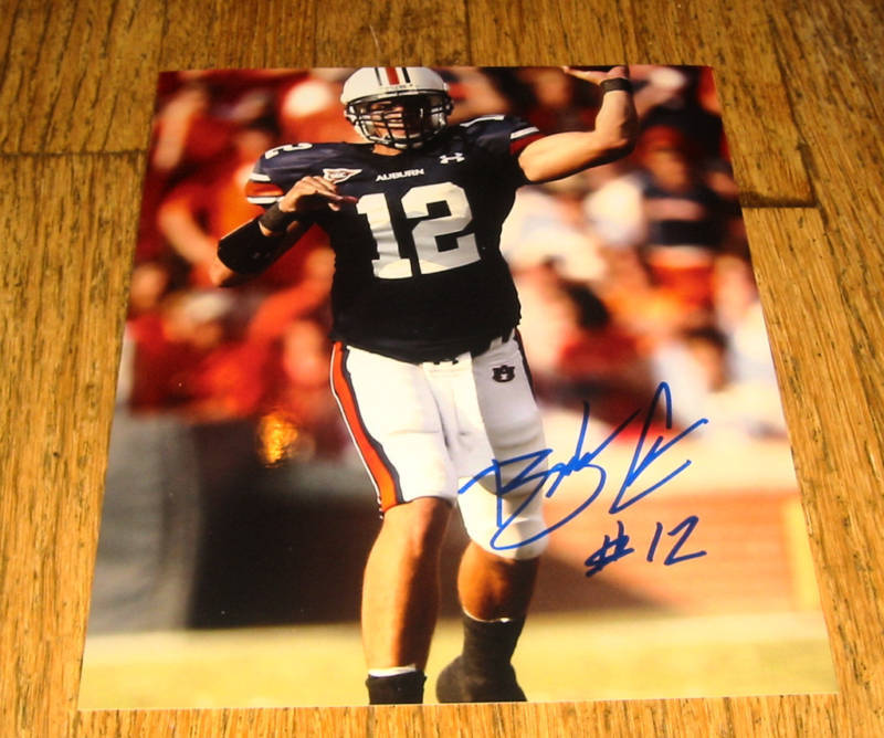 BRANDON COX SIGNED AUBURN TIGERS 8X10 Photo Poster painting COA