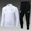 2025/2026 Juventus Half-Pull Training Suit White Football Shirt 1:1 Thai Quality Set