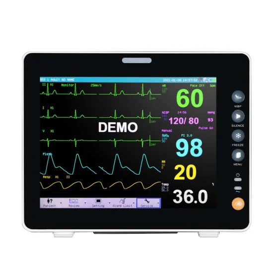 Patient Monitor 8 Inch Multi-parameter Monitor ICU Dental ECG NIBP SPO2 ...