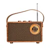 Retro Radio Speaker Wireless Portable FM Radio Receiver for Home Outdoor Travel