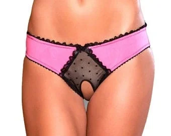 Pornhint Crotchless Thong - Open Crotch Panty - See Through Sexy Lingerie