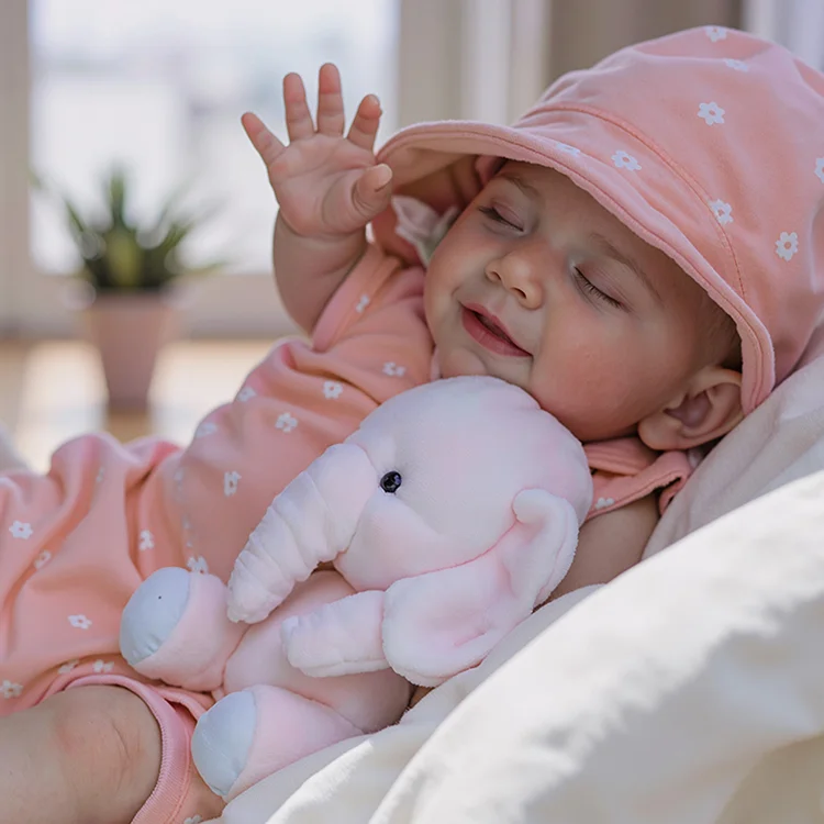 [Heartbeat & Sound] Smiling April 20'' Kids Reborn Lover Veronica Newly Crafted Asleep Baby Doll Girl By Rsgdolls®：Realistic Reborn Baby Dolls By Rsgdolls®