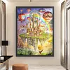 Castle Full Stamped Cross Stitch 11CT 3-Strand Large Size 50x67cm