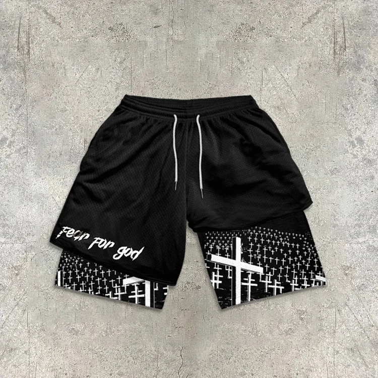 Fear For God Double Layer Men's Gym Shorts