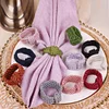 Simple Colors Knitting Weave Napkin Ring