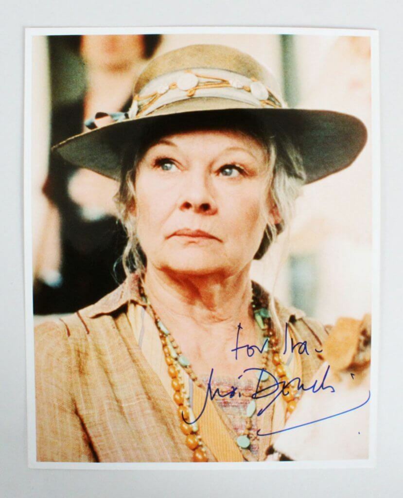 Judi Dench Signed Photo Poster painting 8x10 - COA JSA