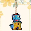 Diamond Painting Dinosaur Letters H Double Pendant