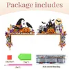 2pcs DIY Diamond Painting Halloween Door Corner Frame Wood(Halloween atmosphere)