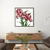 Orchid - 14CT Stamped Cross Stitch 17*17cm/6.69*6.69in(Brand)