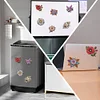 (US Only)6Pcs 2D/Flat DIY Flowers Diamond Painting Fridge Magnets Kit for Art Crafts Gift