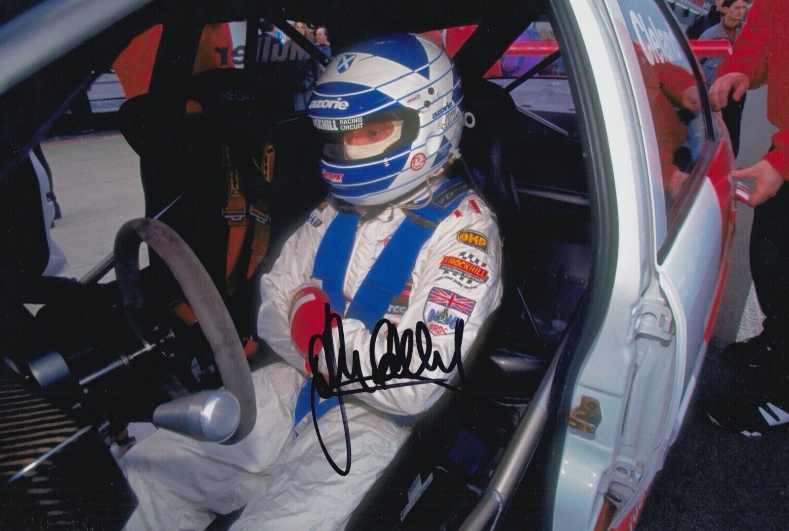 John Cleland Hand Signed 12x8 Photo Poster painting Touring Cars Autograph Vauxhall BTCC 2