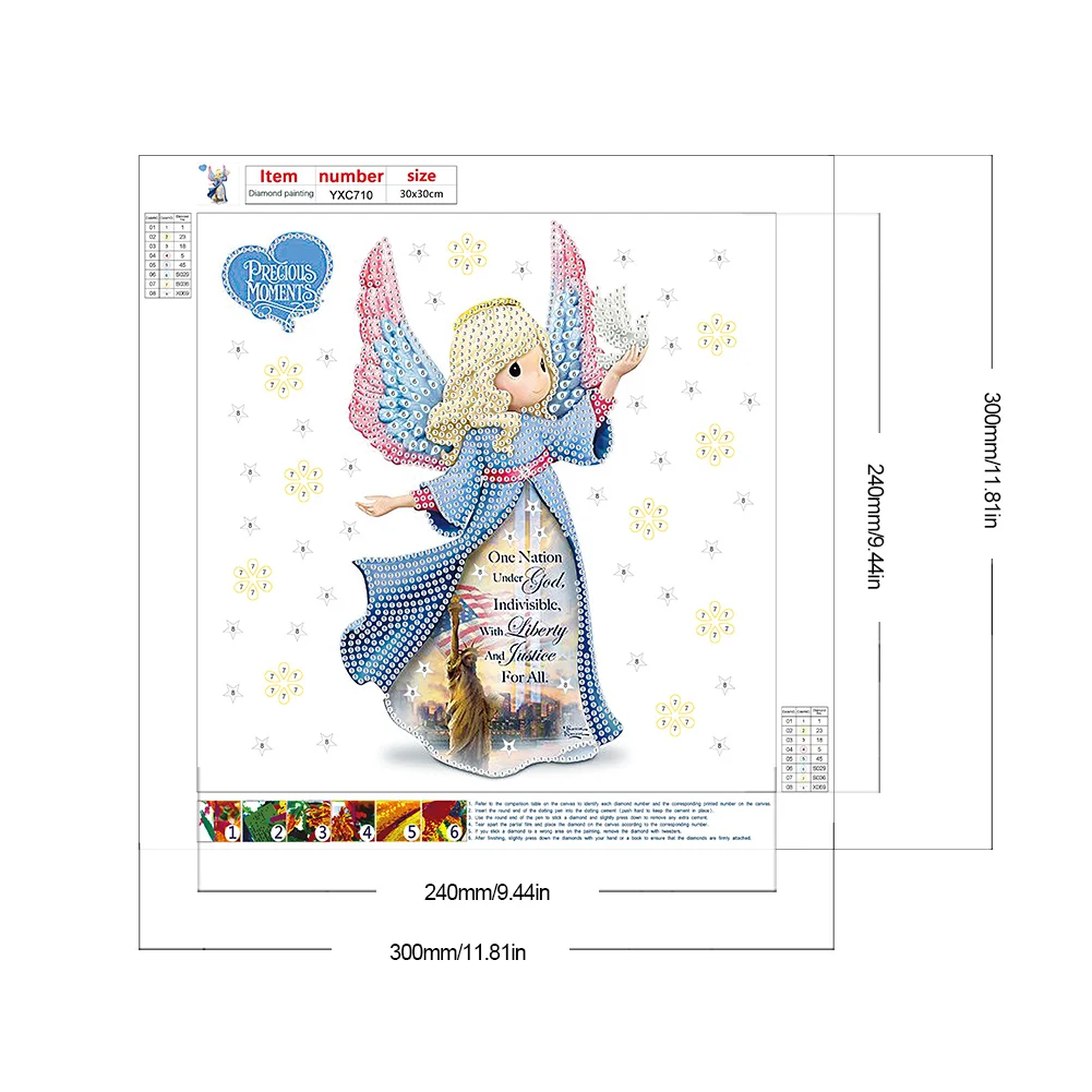 Diamond Painting - Partial Special Shaped Drill - Doll(30*30cm)