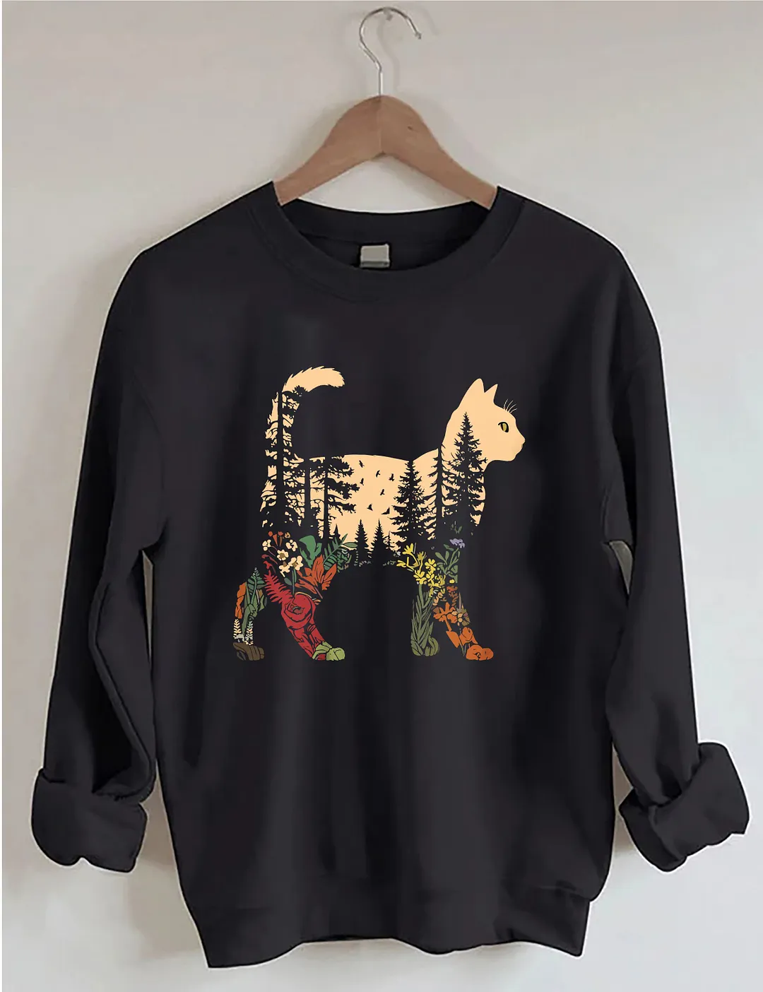 Boho Cat Plants Sweatshirt