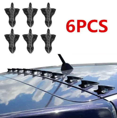 Dronehint Carbon Fiber Sticker Car SUV Roof Shark Fin Decorative Sticker Parts Accessories (For: Audi Sport) Parts