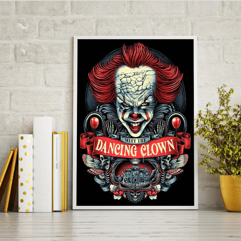 Diamond Painting - Full Round Drill - Horror Movie Characters(30*40cm)