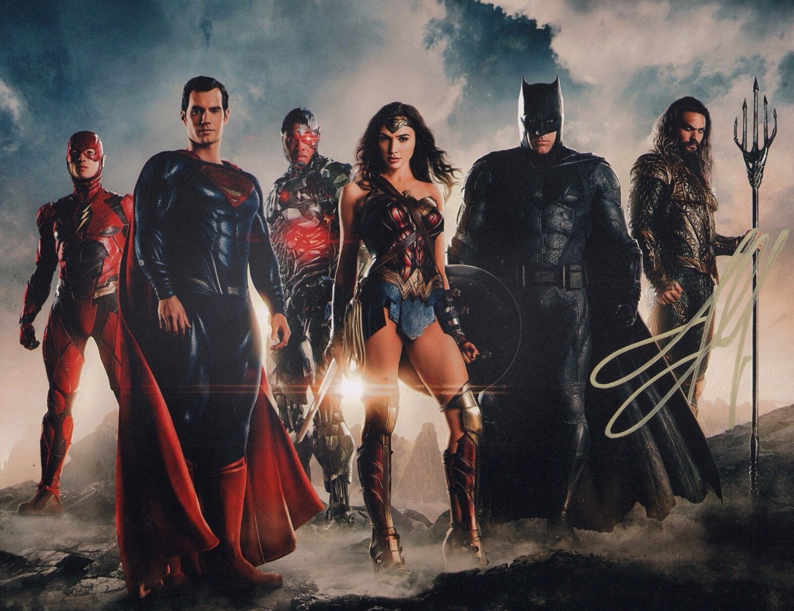 JASON MAMOA Authentic Hand-Signed JUSTICE LEAGUE - AQUAMAN