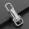 COB+LED Mini Keychain Flashlight USB Rechargeable for Camping Fishing Walking