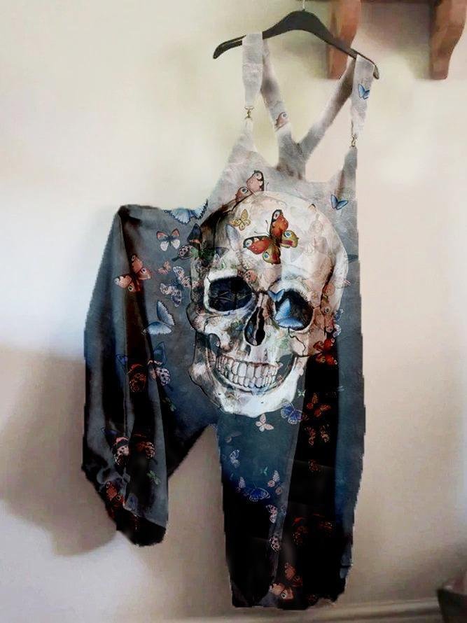 Butterfly Skull Jumpsuit-B