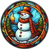 4pcs Diamond Painting -DIY Round Drill Snowman Snowhouse