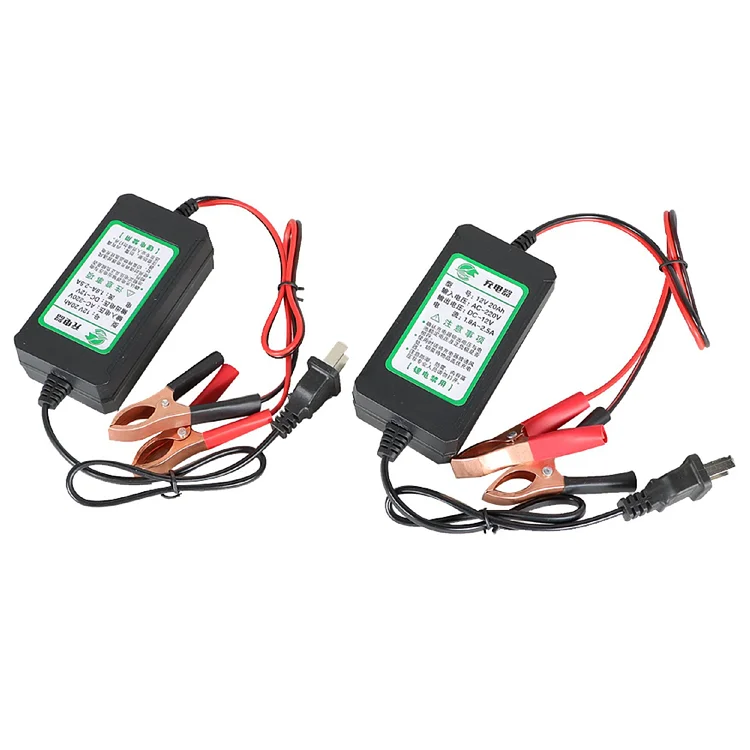 SEBLAFF 2 Pack 12V-14.8V 1.2A Battery Chargers with Smart 3 Stage Charging & Power Indicator Replacement for Car Motorcycle Lawn Mower Marine Boat ATV