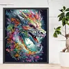 Feuille dragon-partielle ab carr&eacute; peinture diamant-40*50cm