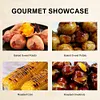 Cast Iron Roasted Sweet Potato Pan W/Lid Garlic Roaster for Picnic Camping Patio