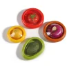 Silicone Film Fruit Storage Box Sealed Fresh Preservation Box for Fridge (4Pcs)