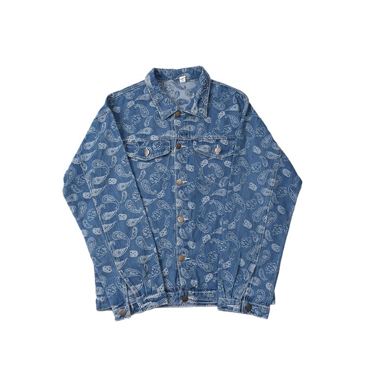 Men's Embroidery Casual Streetwear Denim Jackets