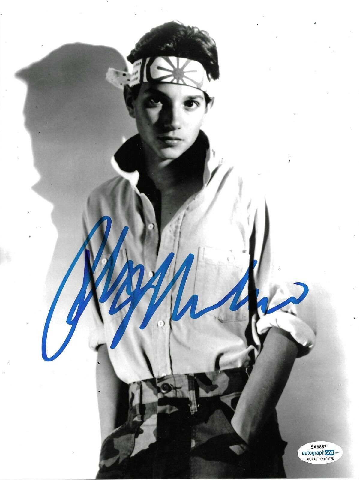 Ralph Macchio Signed The Karate Kid 10x8 Photo Poster painting AFTAL ACOA