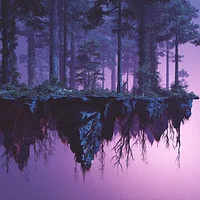 Upside Down Forest - Diamond Painting