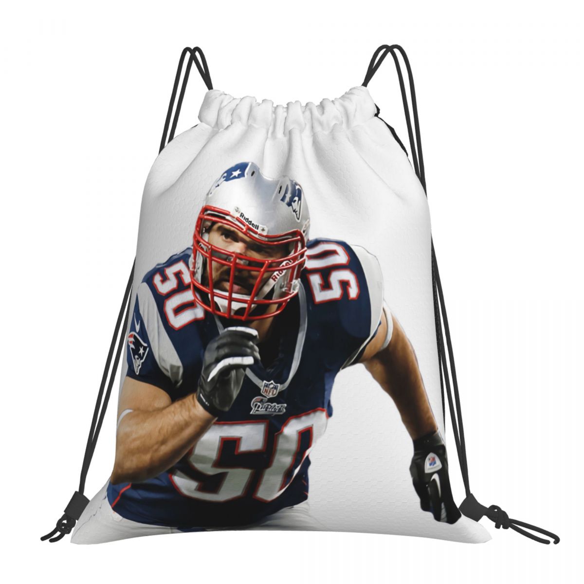 New England Patriots Football Player Foldable Sports Gym Drawstring Bag