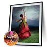 Diamond Painting -DIY Round Drill Rose Girl