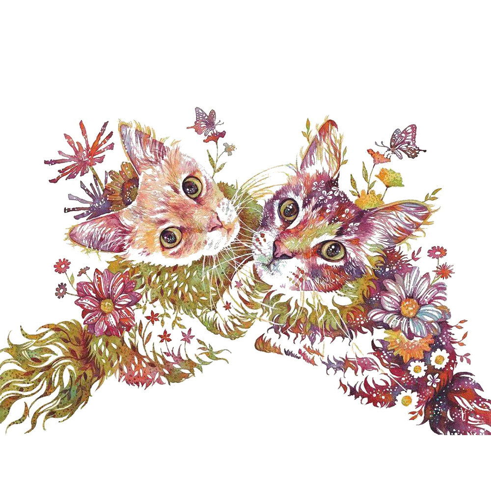 

Cat - 11CT Counted Cross Stitch - 50*40CM, 501 Original