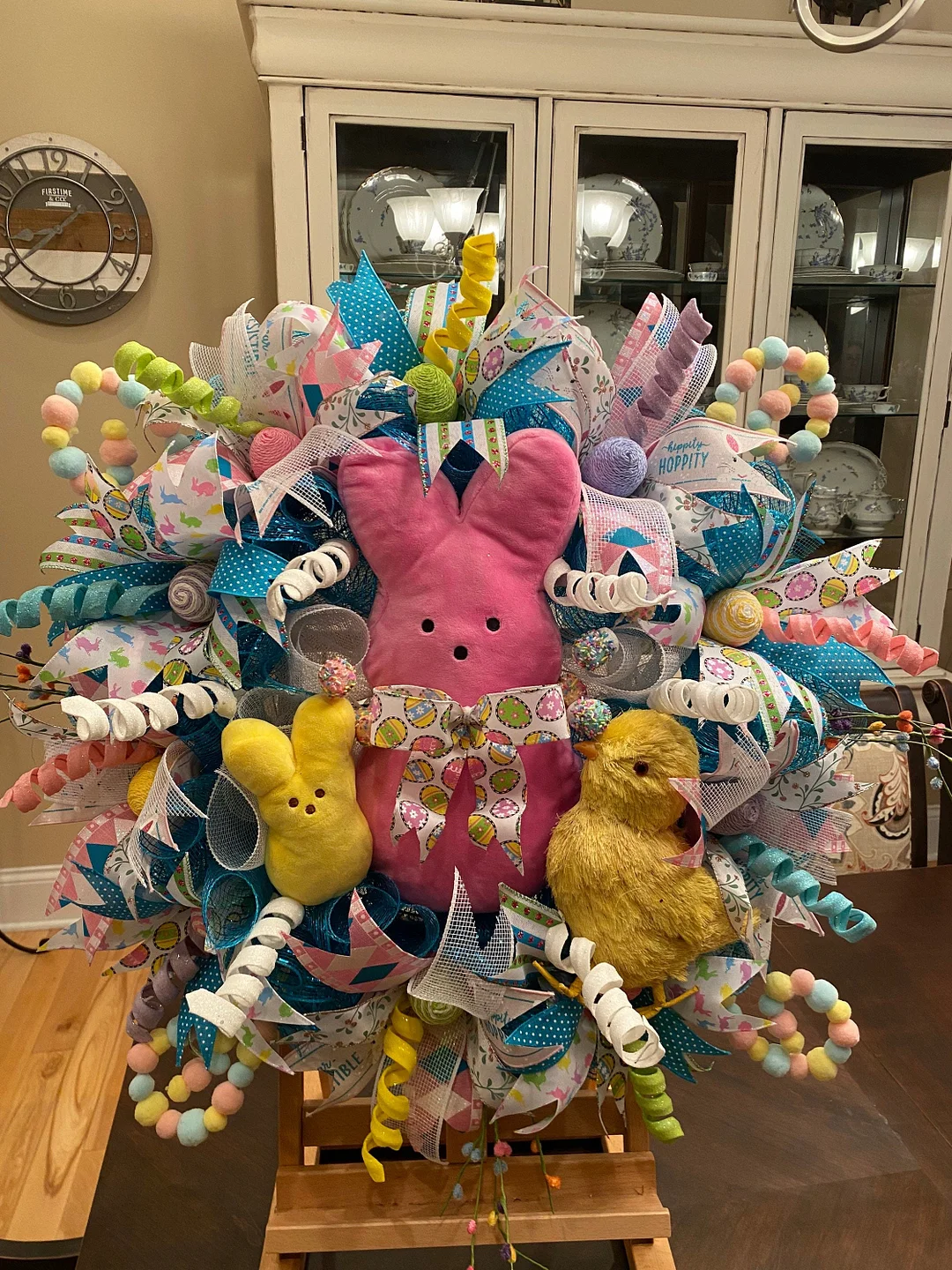 Peep wreath, bunny wreath, peep swag, bunny swag, Easter wreath, Easter swag, Easter Peep wreath, peeps decor, peep decorations, bunny decor