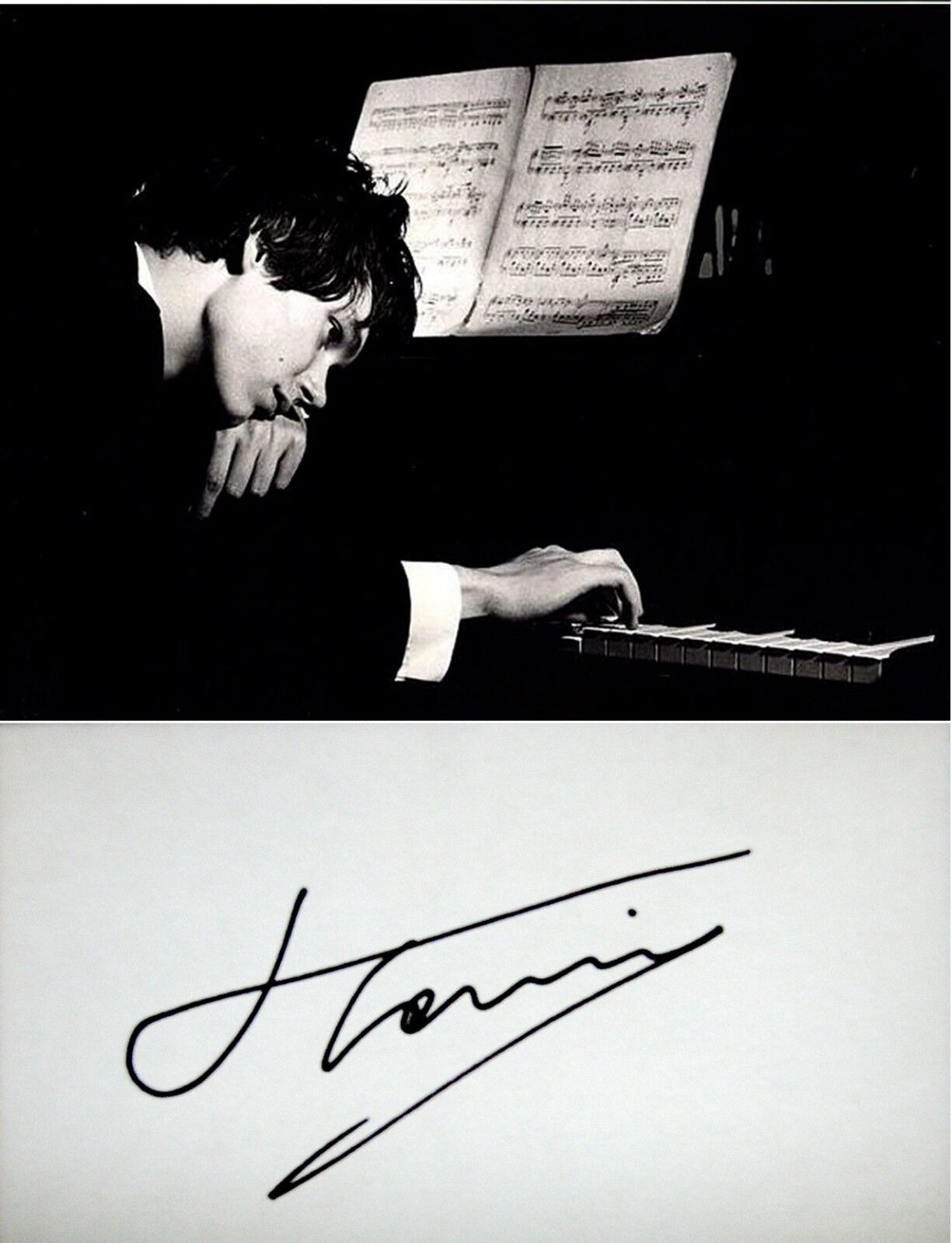 HUNGARIAN Pianist ZOLTAN KOCSIS Hand SIGNED AUTOGRAPH + Photo Poster painting + MAT Conductor