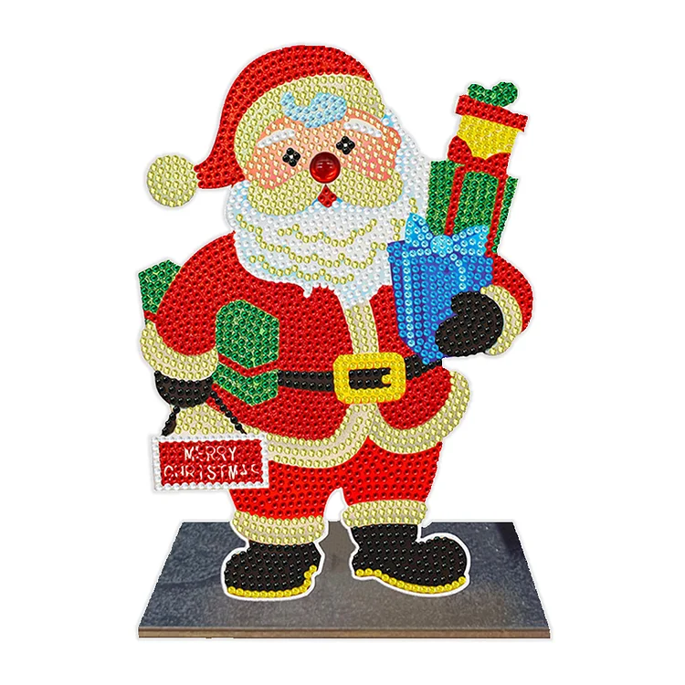 【Ornament】DIY Desk Diamonds Art Crafts Wooden Mosaic Ornament Single Sided Drill Kids Gift gbfke