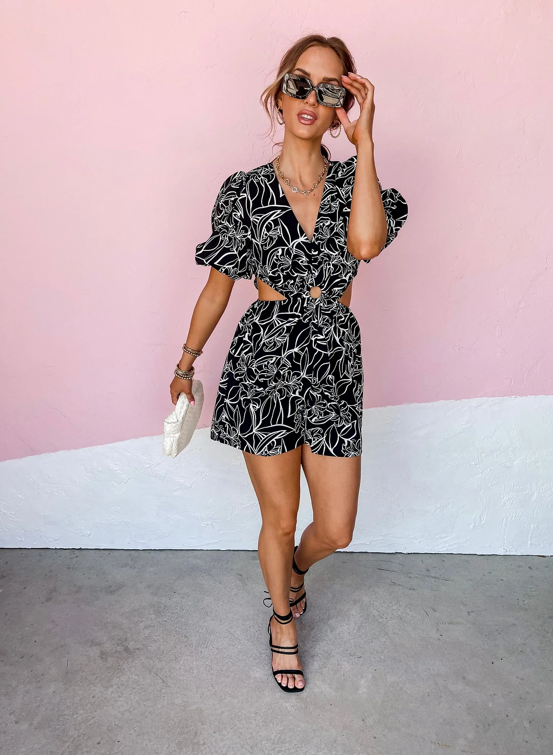 Breeze On By Cut Out Romper