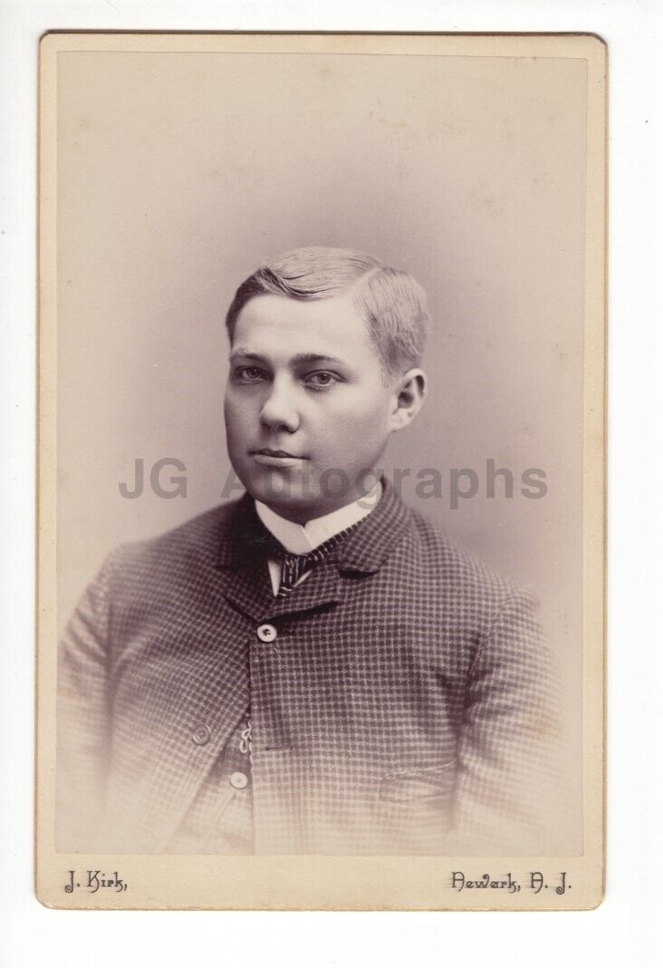 19th Century Gentleman - Cabinet Card Photo Poster painting - Newark, New Jersey