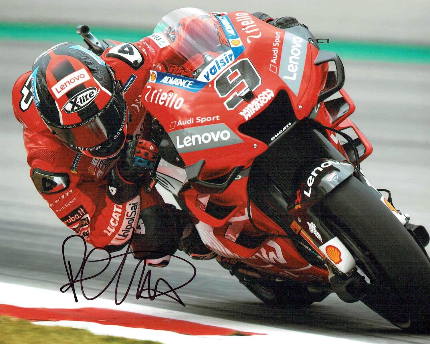 Danilo PETRUCCI 2019 SIGNED 10x8 Photo Poster painting 3 Autograph Ducati AFTAL COA MOTOGP