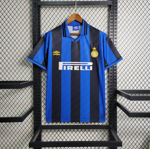 Retro 95-96 Inter Milan Home Football Shirt Thai Quality