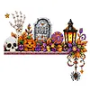 2pcs DIY Diamond Painting Halloween Door Corner Frame Wood Decor 2pcs(Halloween)
