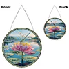>SALE<Dragonfly Flower 2D Flat DIY Special Shape Diamond Art Sun Catcher Pendant