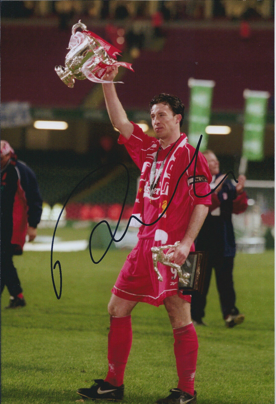 Robbie FOWLER Signed Autograph FA Cup Winning Photo Poster painting AFTAL COA Liverpool Anfield