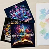 3PCS Secret World Coloring Book Set Mindfulness Art Books for Adults 