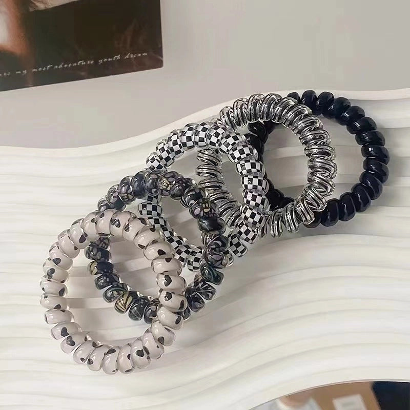 Women’s Cute Sweet Solid Color Plastic Hair Tie