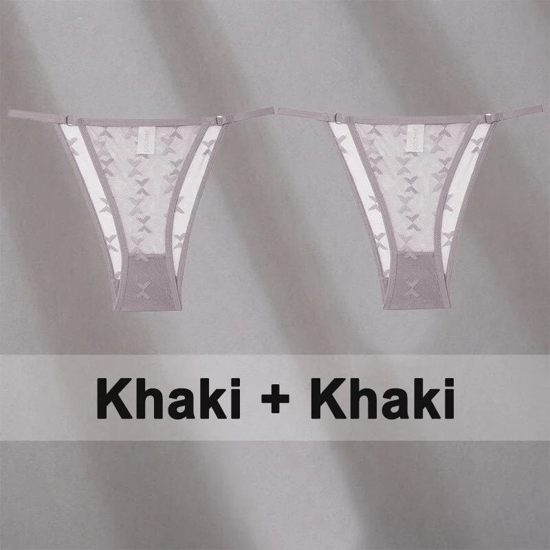 Billionm Lace Panties for Women Solid Color Intimates Underwear Perspective Low Waist Underpants Female Soft Breathbale Lingerie